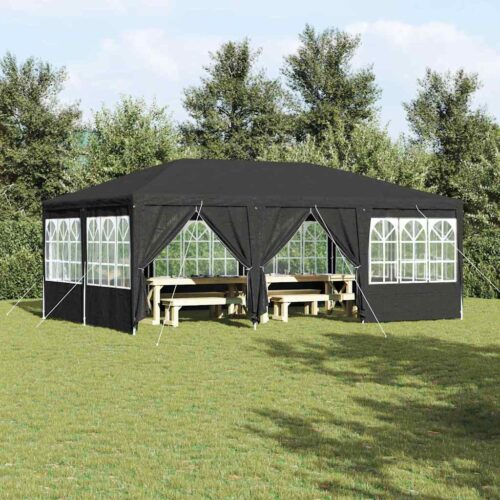Outdoor Gazebo Event Party Wedding Garden Camping Tent Anthracite White 600x400x266cm - Image 2