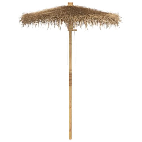 Tiki Umbrella with Banana Leaf Canopy 150cm Bamboo