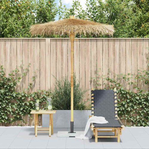 Tiki Umbrella with Banana Leaf Canopy 150cm Bamboo - Image 3
