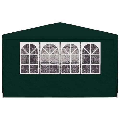 Professional Outdoor Gazebo Event Party Wedding Garden Camping Tent with Side Walls 4x9m Green 90 g/m² - Image 5