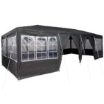 Outdoor Gazebo Event Party Wedding Garden Camping Tent Anthracite White 800x400x266cm