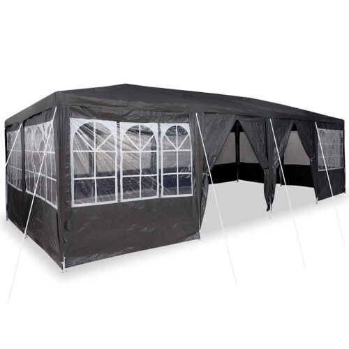 Outdoor Gazebo Event Party Wedding Garden Camping Tent Anthracite White 800x400x266cm - Image 3