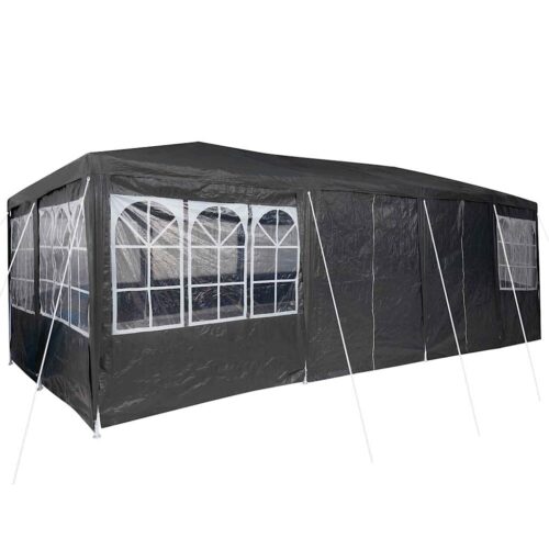 Outdoor Gazebo Event Party Wedding Garden Camping Tent Anthracite White 800x400x266cm - Image 10
