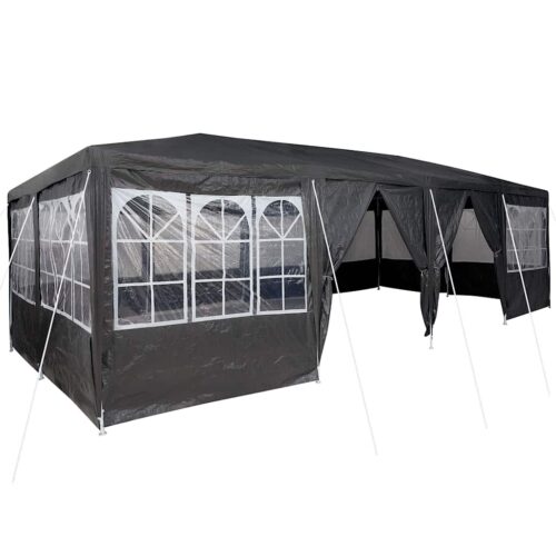 Outdoor Gazebo Event Party Wedding Garden Camping Tent Anthracite White 800x400x266cm - Image 13
