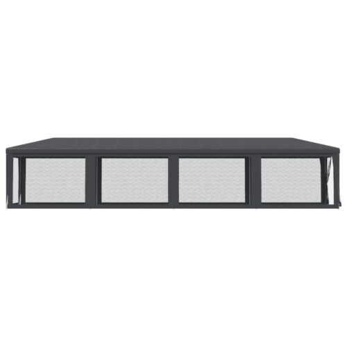 Outdoor Gazebo Event Party Wedding Garden Camping Tent Mesh Anthracite 3x12m - Image 4