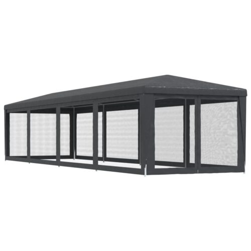 Outdoor Gazebo Event Party Wedding Garden Camping Tent Mesh Anthracite 3x12m - Image 5