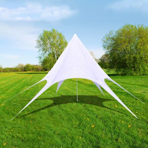 Hexagon Star Gazebo Garden Pavilion Outdoor Party BBQ Event Tent Shade White 14m