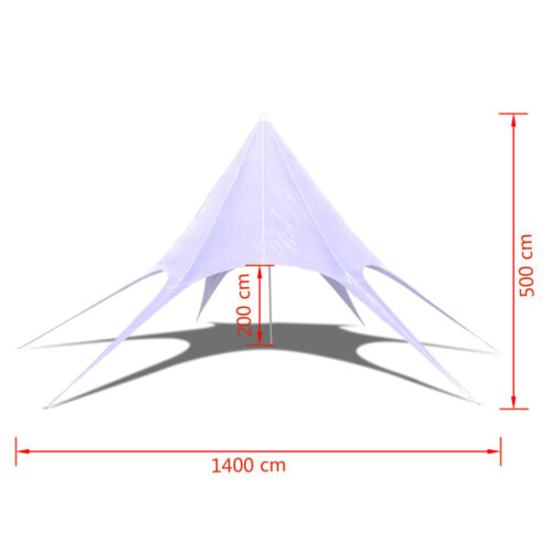 Hexagon Star Gazebo Garden Pavilion Outdoor Party BBQ Event Tent Shade White 14m - Image 7