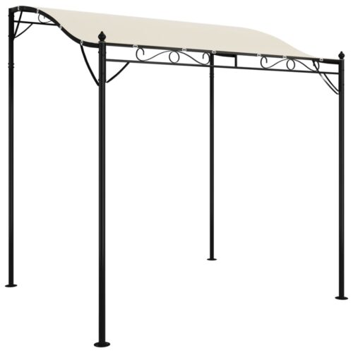 Outdoor Canopy Pergola Garden BBQ Patio Shade Marquee Fabric Steel Cream 2x2.3m