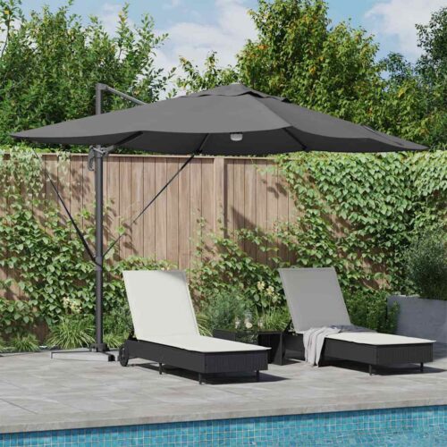 Cantilever Roma Parasol Anthracite Black 352x251x265cm - Image 2