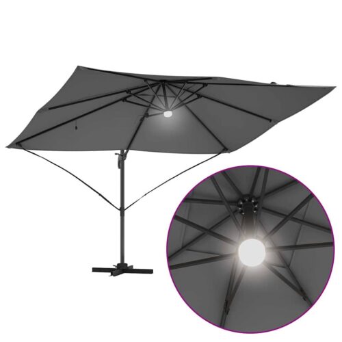 Cantilever Roma Parasol Anthracite Black 352x251x265cm - Image 11