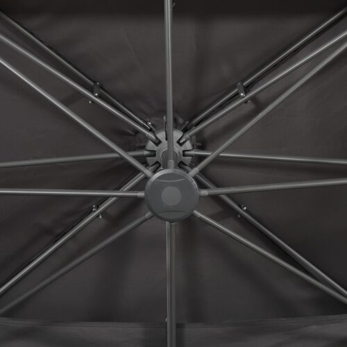 Garden Umbrella Outdoor Patio Beach Cantilever Parasol with Double Top Anthracite 400x300cm - Image 7