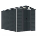 Garden Shed Anthracite 191x300x198cm Galvanised Steel