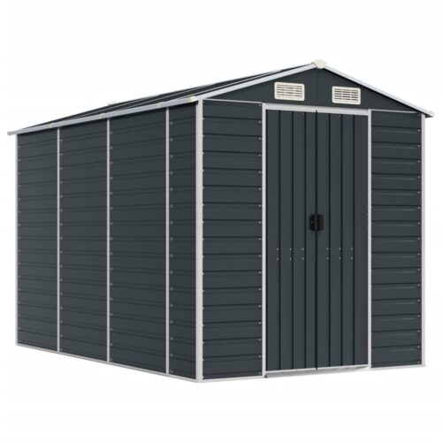 Garden Shed Anthracite 191x300x198cm Galvanised Steel
