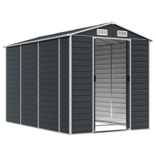 Garden Shed Anthracite 191x300x198cm Galvanised Steel - Image 3