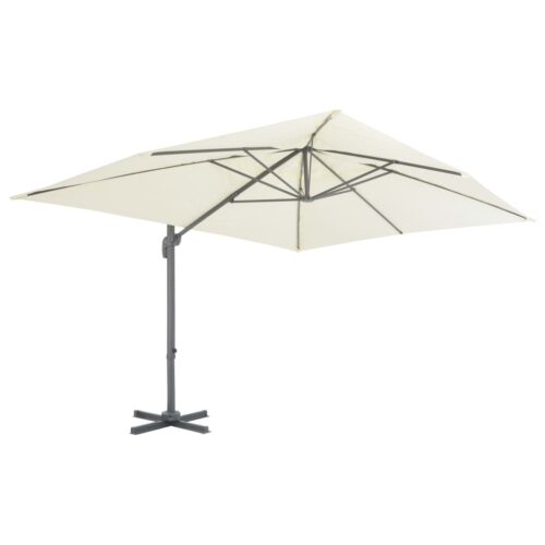 Garden Umbrella Outdoor Patio Beach Cantilever Parasol with Portable Base Sand - Image 3