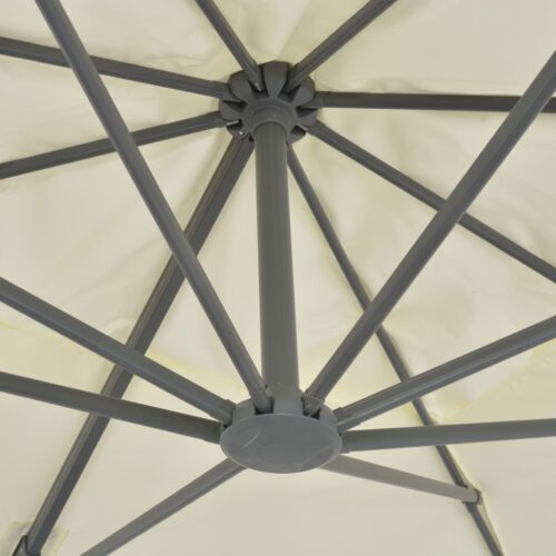 Garden Umbrella Outdoor Patio Beach Cantilever Parasol with Portable Base Sand - Image 7