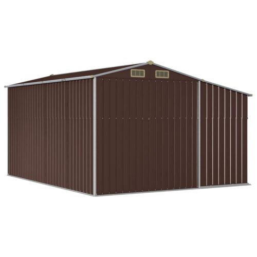 Garden Shed Brown 277x365.5x179cm Galvanised Steel - Image 7