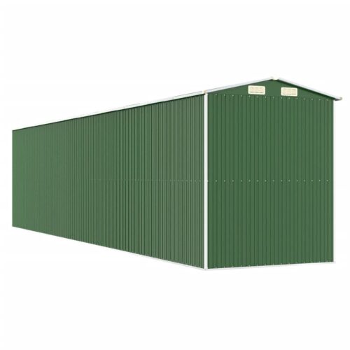Garden Shed Green 192x855x223cm Galvanised Steel - Image 6