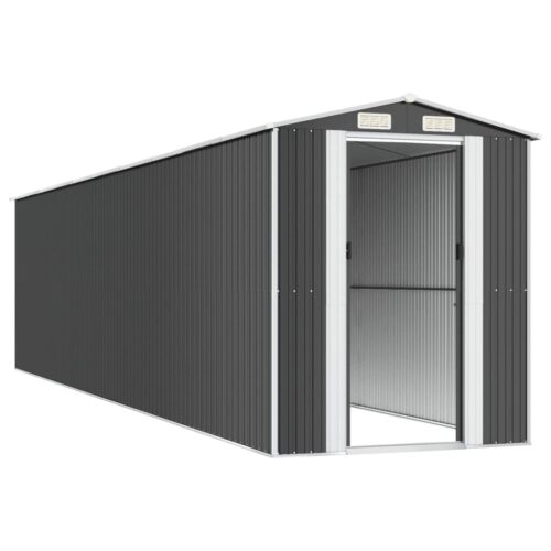 Garden Shed Anthracite 192x855x223cm Galvanised Steel - Image 4