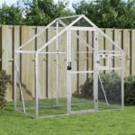 Aviary Silver 179x100x185cm Aluminium