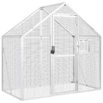 Outdoor Bird Cage Extension Aviary Pet Parrot House Animal Flight Run Aluminium 179x100x185cm
