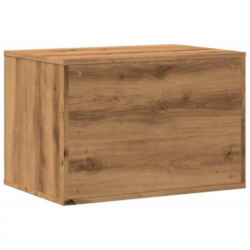 Cat Litter Box Enclosure Artisian Oak 60x40x40cm Engineered Wood - Image 7
