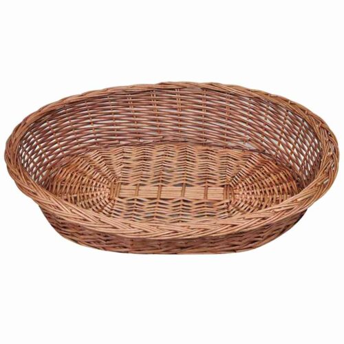 Willow Dog Basket/Pet Bed Natural 90cm - Image 2