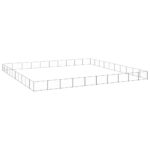 Dog Kennel Silver 100m² Steel