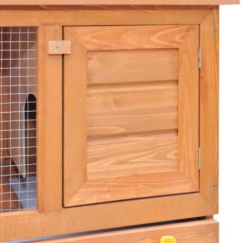 Outdoor Rabbit Hutch Small Pet Cage 1 Door Wood - Image 3