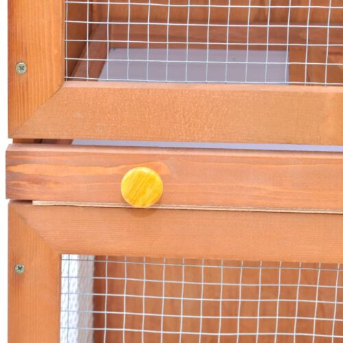Outdoor Rabbit Hutch Small Pet Cage 1 Door Wood - Image 4