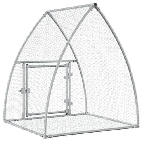 Rabbit Hutch Silver 100x105x120cm Galvanised Steel - Image 7