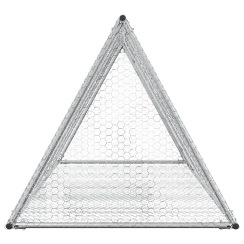Rabbit Hutch Silver 200x105x91cm Galvanised Steel - Image 6