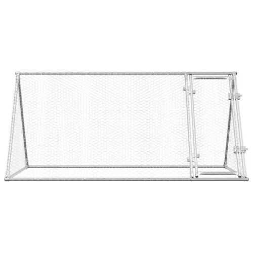 Chicken Cage Silver 200x105x91cm Galvanised Steel - Image 5