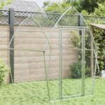 Chicken Cage Silver 200x105x182cm Galvanised Steel