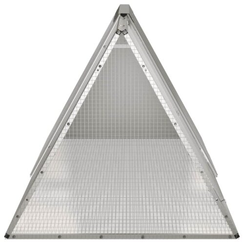 Rabbit Cage Grey 201.5x80.5x71cm Galvanised Steel - Image 4