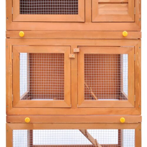 Outdoor Rabbit Hutch Wooden Cage 3 Layers - Image 4
