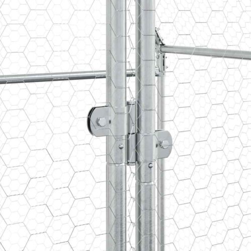 Chicken Cage Silver 400x100x190cm Galvanised Steel - Image 9