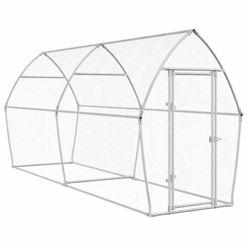 Chicken Cage Silver 400x105x182cm Galvanised Steel - Image 2