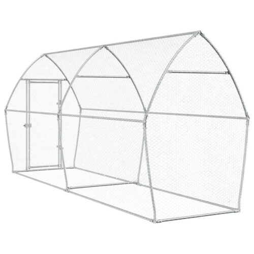 Chicken Cage Silver 400x105x182cm Galvanised Steel - Image 6