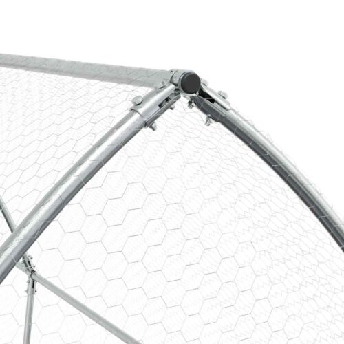 Chicken Cage Silver 400x105x182cm Galvanised Steel - Image 7