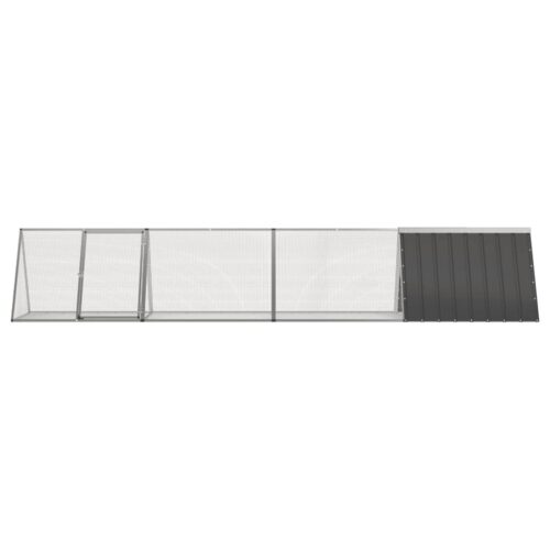 Rabbit Cage Anthracite 403.5x80.5x71cm Galvanised Steel - Image 3