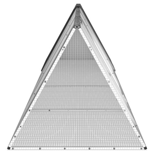 Rabbit Cage Anthracite 403.5x80.5x71cm Galvanised Steel - Image 4