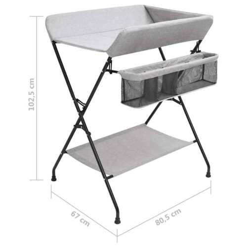 Changing Table Light Grey Iron - Image 10