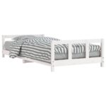 Kids Bed Frame White 90x190cm Solid Wood Pine