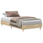 Bed Frame No Mattress Sonoma Oak 90x190cm Engineered Wood