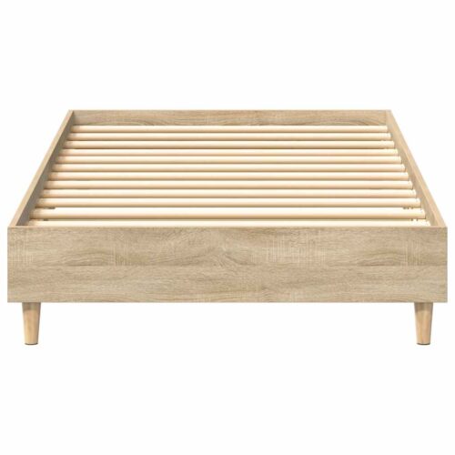 Bed Frame No Mattress Sonoma Oak 90x190cm Engineered Wood - Image 5