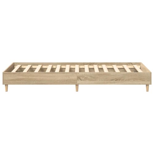 Bed Frame No Mattress Sonoma Oak 90x190cm Engineered Wood - Image 6
