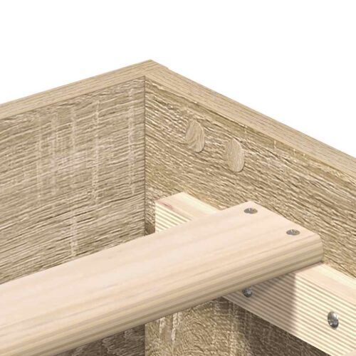 Bed Frame No Mattress Sonoma Oak 90x190cm Engineered Wood - Image 8