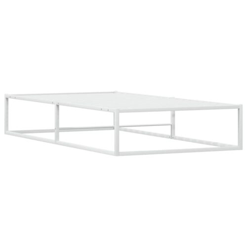 Bed Frame White 92x187cm Single Metal - Image 7